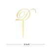 Custom Initial Cake Topper, Wedding Initials Monogram Topper Rustic Wreath, Unique Cake Topper, Wedding Initials Monogram Topper Rustic Wreath, Cake Topper Mirrored Gold Acrylic, Party view 2