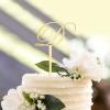 Custom Initial Cake Topper, Wedding Initials Monogram Topper Rustic Wreath, Unique Cake Topper, Wedding Initials Monogram Topper Rustic Wreath, Cake Topper Mirrored Gold Acrylic, Party view 4