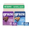 Graze Oat boosts, 28 x Cocoa Vanilla bars & 28 x Lemon Blueberry Superfood, Total 56 units of Vegetarian Bundle view 1