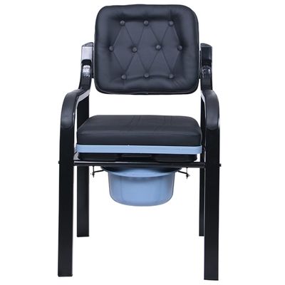 Winter Deluxe Comfort Bedside Commode Chair, with Removable Seat Pad and Padded Backrest, Non-Slip Shower Chair for Elderly Disabled Pregnant Women (Size : A)