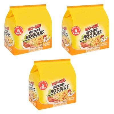 Ko - Lee Instant Noodles Chicken Flavour 350g ( Pack of 3) - Excellent for Snacking, Stir-Frying, Soups, Or As A Quick Side Dish - Ready in Few Minutes