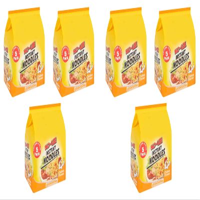 gemeric Ko - Lee Instant Noodles Chicken Flavour 350g ( Pack of 6) - Excellent For Snacking, Stir-Frying, Soups, Or As A Quick Side Dish - Ready In Few Minutes