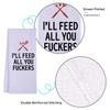 LXOMILL Funny Kitchen Towels for Men, Women, BBQ Grilling Cooking Dish Towels, Funny Birthday Gifts for Husband, Dad, Boyfriend, Friend, Hilarious Gag Gift for Chefs view 3
