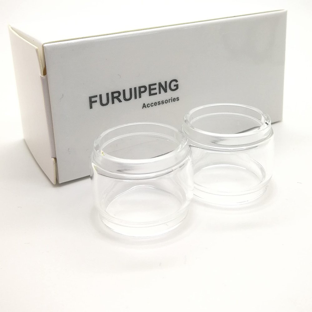 Furuipeng 2X Replacement Fatboy Bulb Bubble Glass Tube Pieces for SMOK TFV18 Tank Transparent