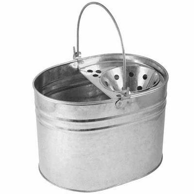 14L Metal Mop Bucket - Galvanized