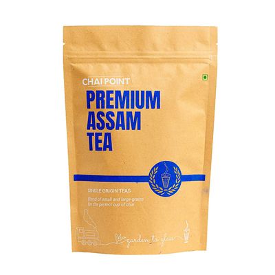 CHAI Point Premium Assam Tea 200G | Single Origin Tea, Vacuum Packed, Fresh | Assam Tea | Black Tea Leaves | Tea Powder | Premium Chai Patti | Loose Leaf Tea