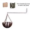 Sauna Aroma Bowl, Stainless Steel Aromatherapy Oil Cup Sauna & SPA Oil Holder Sauna Room Accessories, Stainless Steel Sauna Aroma Bowl Cup Oil Bowl Sauna Room Accessories view 3