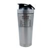 Getagift 500ml Aluminium Shaker Bottle for Supplement Shakes - Easy Clean, Durable Cup Mothers Day, Mom Nutrition Facts Mug, Christmas, Birthday, Mum, Mommy, Mummy. (Silver) view 1