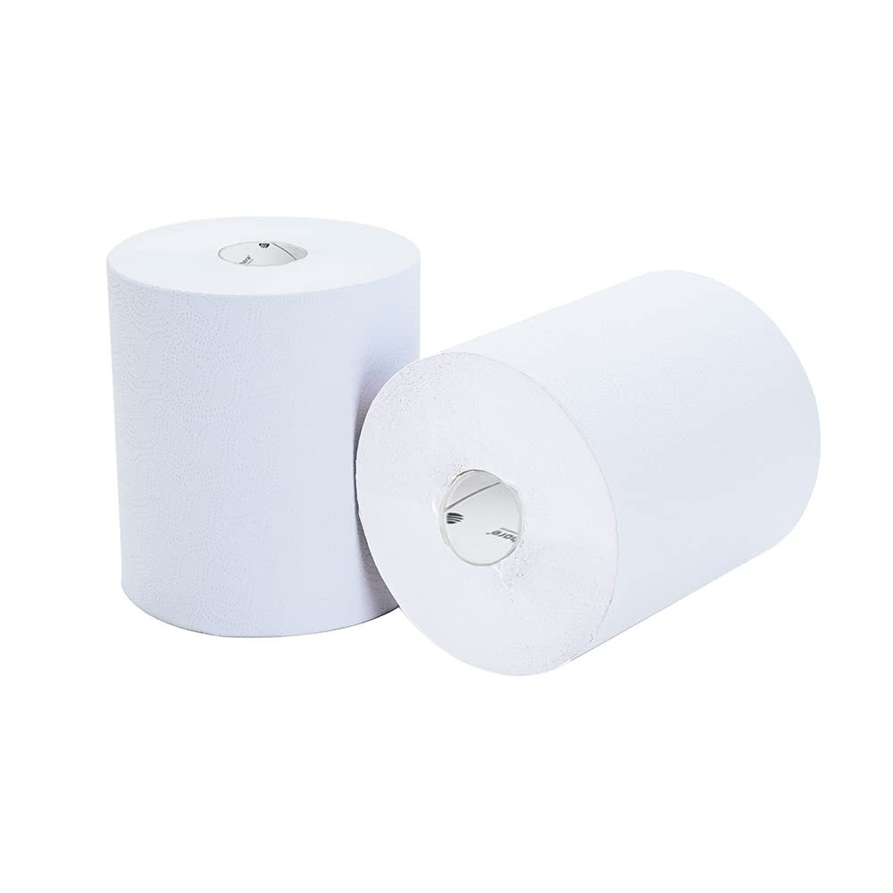 North Shore 2 Ply White Impressions Roll Towel (8 Rolls)