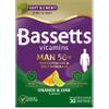 Bassetts Vitamins Man 50+ Multivitamins & Multiminerals Orange & Lime Flavour 30 Gummy Pastilles view 1