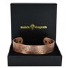 Extra Large Copper Magnetic Bracelet Men Pure Copper Wristband 6 Neodymium Magnets, Adjustable, Scottish Thistle-ST (XL: Wrist 2224cm/8.69.5) view 1