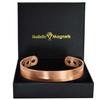 Pure Copper Magnetic Bracelet Men Women Copper Bangle Cuff 6 Neodymium Magnets Unisex Adjustable-CB (M: Wrist 16.519.5cm/6.37.7) view 1