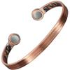 XXL Solid Copper Magnetic Bracelet Men Women Copper Bangle Large High Power Neodymium Magnets Unisex Adjustable-HPH (Wrists 24-26cm/9.5-10") view 2