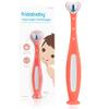 Frida Baby Toothhugger Kids Toothbrush: U-Shaped Toothbrush with Triple-Angle Bristles, Easy-Grip Handle, Soft Toothbrush Bristles, for Toddlers and Kids 2+ Years Old, Pink view 1