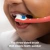 Frida Baby Toothhugger Kids Toothbrush: U-Shaped Toothbrush with Triple-Angle Bristles, Easy-Grip Handle, Soft Toothbrush Bristles, for Toddlers and Kids 2+ Years Old, Pink view 2