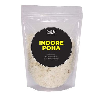 Delight Foods Special Indore Poha, Beaten Rice, Avalakki, 400 g