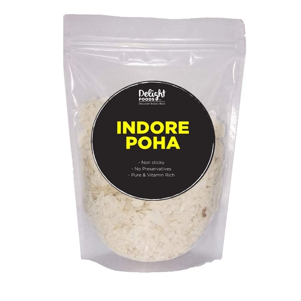 Delight Foods Special Indore Poha, Beaten Rice, Avalakki, 400 g