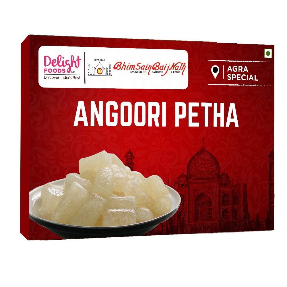 Ethnic Choice Delight Foods Original Agra Petha 350g | Indian Sweets | Mithai (Angoori Petha)