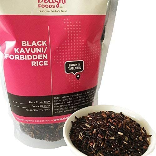 Ethnic Choice Delight Foods Black Kavuni Rice - 500gm | Forbidden Rice