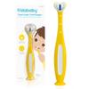 Frida Baby Kids Toothbrush | U-Shaped Toothbrush with Triple-Angle Bristles, Easy-Grip Handle, Soft Toothbrush Bristles | for Toddlers and Kids 2+ Years Old | Yellow view 1