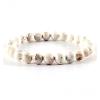 ZZSRJ Classic Stone Bead Bracelet Men's Handmade Stone Bead Chain Bracelet Men's Women's Jewelry Gifts (Main Stone Color : Width 10mm, Metal Color : 33) view 1