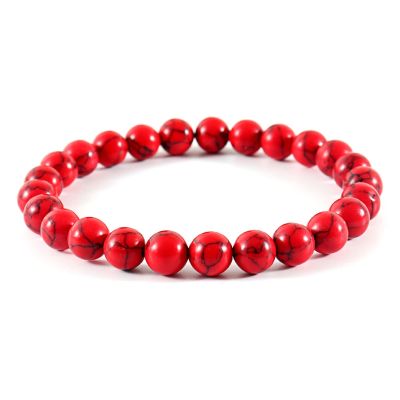 ZZSRJ Classic Stone Bead Bracelet Men's Handmade Stone Bead Chain Bracelet Men's Women's Jewelry Gifts (Main Stone Color : Width 10mm, Metal Color : 5)