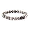 ZZSRJ Classic Stone Bead Bracelet Men's Handmade Stone Bead Chain Bracelet Men's Women's Jewelry Gifts (Main Stone Color : Width 10mm, Metal Color : 34) view 1