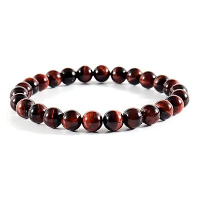 ZZSRJ Classic Stone Bead Bracelet Men's Handmade Stone Bead Chain Bracelet Men's Women's Jewelry Gifts (Main Stone Color : Width 10mm, Metal Color : 3)