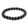 ZZSRJ Classic Stone Bead Bracelet Men's Handmade Stone Bead Chain Bracelet Men's Women's Jewelry Gifts (Main Stone Color : Width 10mm, Metal Color : 1) view 1