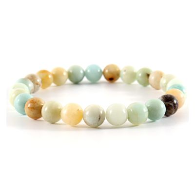 ZZSRJ Classic Stone Bead Bracelet Men's Handmade Stone Bead Chain Bracelet Men's Women's Jewelry Gifts (Main Stone Color : Width 10mm, Metal Color : 38)