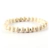 ZZSRJ Classic Stone Bead Bracelet Men's Handmade Stone Bead Chain Bracelet Men's Women's Jewelry Gifts (Main Stone Color : Width 8mm, Metal Color : 39) view 1
