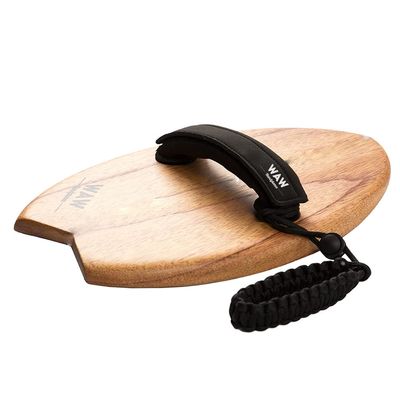 WAW TimberFish Bodysurfing Handplane, Sustainable Timber, White Cedar, Adult, Intermediate, Bodysurfing, SPORT_BOARD_SKI, 1-23458910, Naked, Arrow, Pinstripe