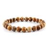 ZZSRJ Classic Stone Bead Bracelet Men's Handmade Stone Bead Chain Bracelet Men's Women's Jewelry Gifts (Main Stone Color : Width 10mm, Metal Color : 35) view 1