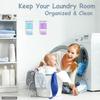 35 OZ Laundry Detergent Dispenser/Wall-Mounted Scent Booster Beads Dispenser for Laundry Room Storage, Suitable for Softener Beads/Sea Salt/Rice Dispenser/Sprinkles/Solid Grain Organize view 2