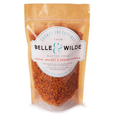 Belle & Wilde Cheese, Walnut & Smoked Paprika Breadcrumbs & Toppings | Freshly Baked, With No Preservatives I 100% Natural | Suitable For Vegetarians & Gluten Free