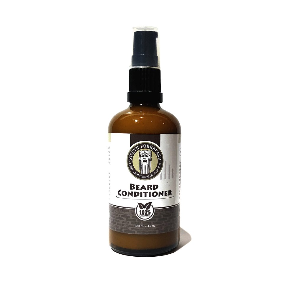 Beard Conditioner Sweyn Forkbeard 100ml - 100% Organic Beard Conditioner Formulated to Hydrate and Nourish the Beard - Made in London