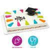 DecoPac Black Grad Cap with Tassels Cake Topper, Elegant Graduation Hat Cake Decoration, Food Safe, Pack of 12 (22422) view 2
