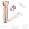 Electric Shaver for Women, 2 in 1 Painless Lady Electric Shaver Body Hair Remover Portable Wet and Dry Bikini Trimmer for Face, Legs, Underarm, Micro USB Rechargeable view 1