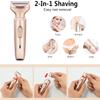 Electric Shaver for Women, 2 in 1 Painless Lady Electric Shaver Body Hair Remover Portable Wet and Dry Bikini Trimmer for Face, Legs, Underarm, Micro USB Rechargeable view 3