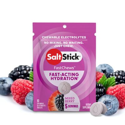 Saltstick Fastchews Electrolyte Replacement - Pack of 10 Chews (Mixed Berry)