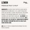 The Inspire Food Company Original Fruit Syrup for Bubble Tea Mix - 300ml | Lemon Syrup for Bubble Tea, Boba Tea, Smoothies, Slushes & Ice-Blended | 100% Vegan, Glutenfree with No Artificial Colors view 2