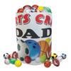 Father's Day 'Sports Crazy Dad' White Ceramic Gift Mug with Selection Of Individually Foil Wrapped Chocolate Sportsballs view 1