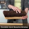 10 Garden Broom Outdoor with Wooden Handle Natural Stiff Bassine Hard Bristle Push Broom with Durable Support Bracket Yard Brush Heavy Duty Outdoor Stiff Sweeping Yard Brush (1) view 4