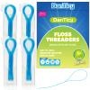 Floss Threaders, Deep Clean Dental Floss Threader for Braces, Bridges, and Implants 200PCS(4Pack),Blue view 1