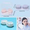 Medo 4 Pack Contact Lens Cases, Contact Lens Container Box Portable Travel Contact Lens Case Left/Right Eyes Contact Lens Holder with Storage Box Tweezers Wearing Stick view 3