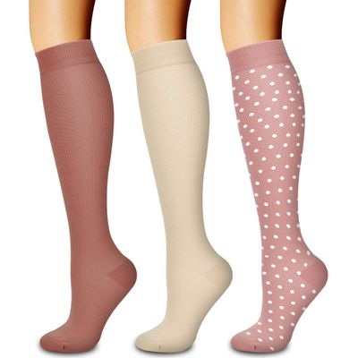 3 Pack Medical Compression Sock-Compression Sock for Women and Men-Best for Running,Nursing,Sports