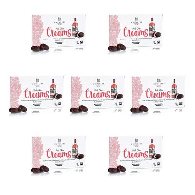 Whitakers Chocolate Dark Chocolate Pink Gin Creams 150g 15 Pieces (Pack of 7)