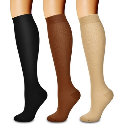 3 Pack Medical Compression Sock-Compression Sock for Women and Men-Best for Running,Nursing,Sports