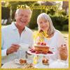 13 Pcs 50 Golden Years Cake Topper 50th Birthday Wedding Anniversary Party Decoration Gold Glitter Colour 50th Birthday Decorations Women Wedding Cake Toppers Decorations for Celebration Supplies view 4