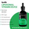Liposomal Vegan Vitamin D3 and Vitamin K2 Liquid - Cherry & Vanilla Flavour. Advanced Nutrient Absorption. Made in The UK. 60 Servings. lipolife LVD1 view 3